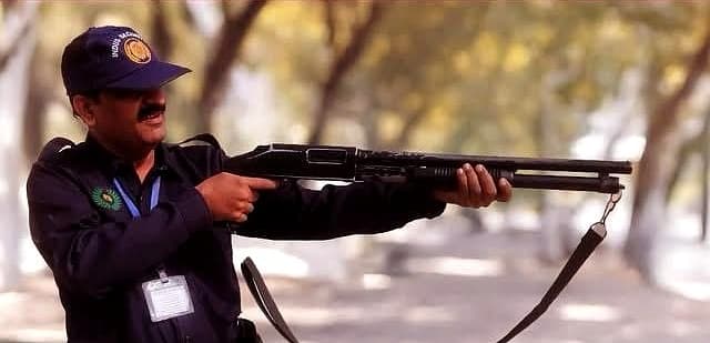 Indus Security officers during APSAA weapon-handling training